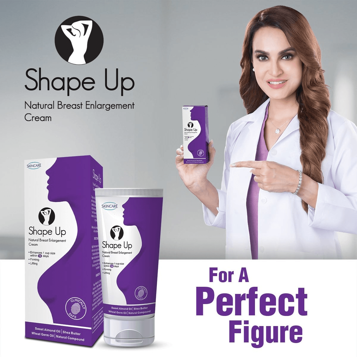 Skincare Shape Up Natural Breast Enlargement Cream - 125ml