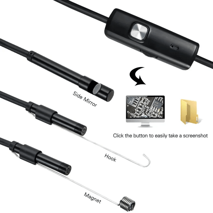 كاميرا فحص منظار داخلي ومنظار داخلي USB تعمل بنظام Android - 5M
