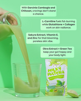 Glowming Milky Matcha Appetite Suppressant Drink - 10 Sachets × 20g