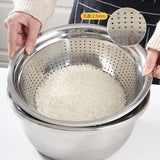 Multifunctional Stainless Steel Drain Basin 3 Pcs Set