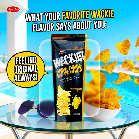 OK Wackie Corn Chips Sweetcorn Flavor - 98g