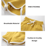 Kids 3-13Yrs Unisex Sweat Shorts 3 Pcs Assorted - 8659#