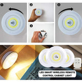 مصباح LED مثبت على الحائط مع جهاز تحكم عن بعد (مجموعة من 3 قطع)