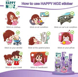 Happy Noz Kids Onion Oil Sticker Original Formula Kuromi - 6 Pcs
