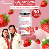 Nature Glow Glutathione Collagen Glow Strawberry - 30 Gummies