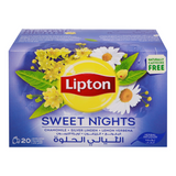 Lipton Sweet Nights Herbal Infusion Tea - 20 Bags × 1.5g (30g)