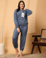 Women's Warm & Fuzzy Knitted Pajama Set