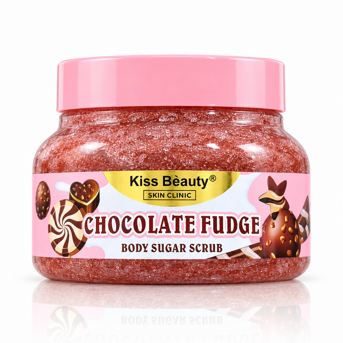 Kiss Beauty Chocolate Fudge Body Sugar Scrub - 250ml