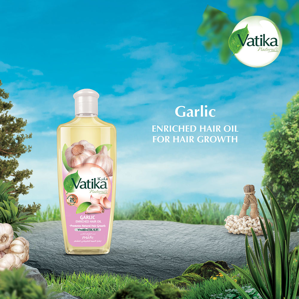 Vatika Garlic Enriched Hair Oil Promotes Hair Growth - 200ml