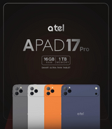 Atel APAD 17 Pro بذاكرة وصول عشوائي (RAM) سعة 16 جيجابايت وذاكرة تخزين سعة 1 تيرابايت ودعم شبكة 5G