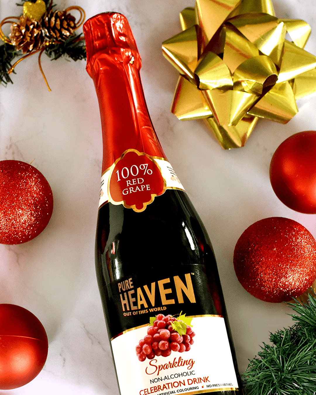 Pure Heaven Red Grape Non-Alcoholic Celebration Drink - 750ml
