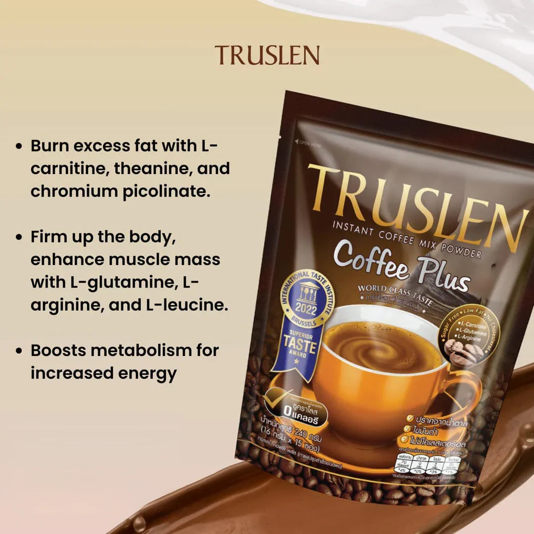 Truslen Coffee Plus Sugar Free - 16g × 15 Sticks (240g)