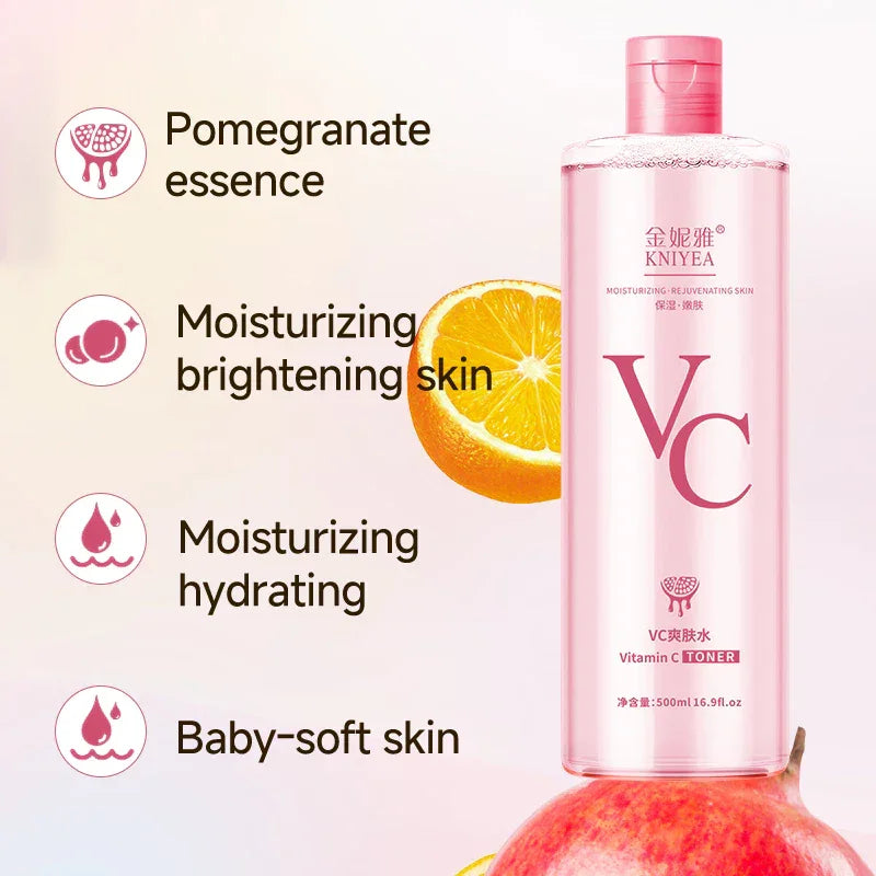 KNIYEA Moisturizing Vitamin C Toner - 500ml (Pink)