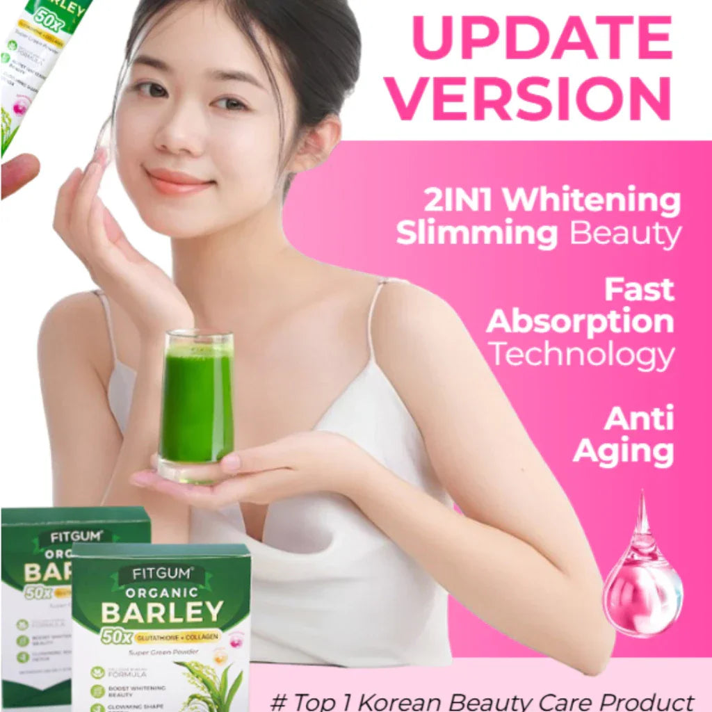 Fitgum Organic Barley Super Green Powder
