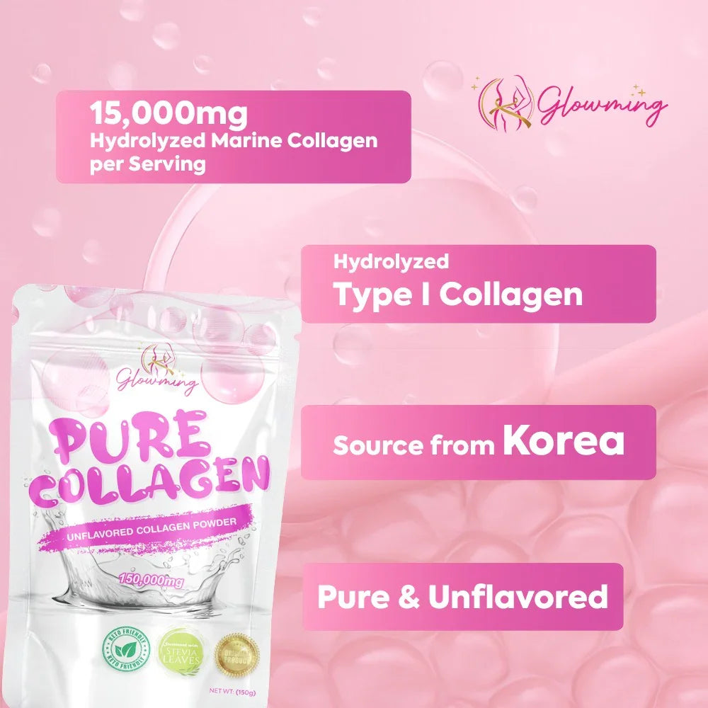 Glowming Unflavored Pure Collagen Powder - 150g