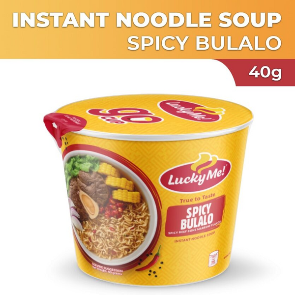 Lucky Me Go Cup Mini Instant Noodle Soup Spicy Bulalo - 40g