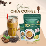Fitgum Collagen Chia Coffee Mix - 12g x 10 Sachets