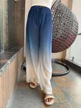 Women Casual Double Color Wide Leg Pants Z-120