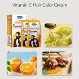 Disaar Orange Hair Color Cream Natural Brown - 500ml+500ml