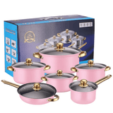 High Quality Stainless Steel Cookware Set - 12 Pcs