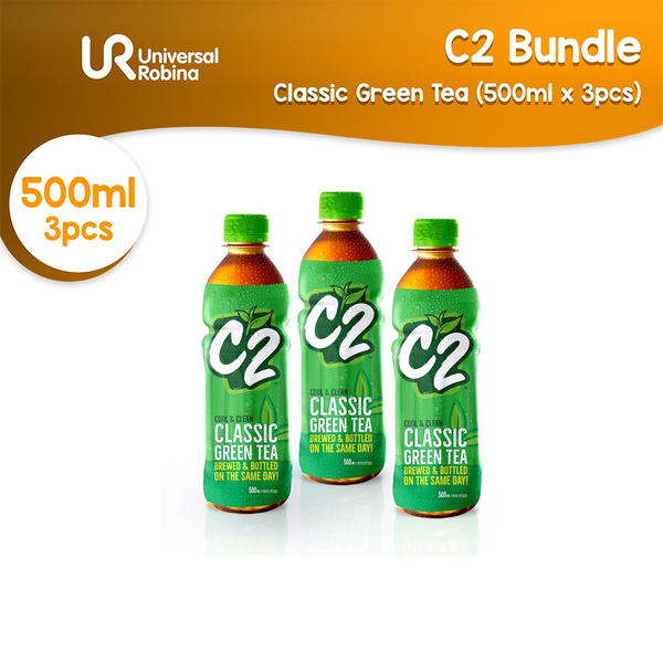 C2 Green Tea Plain 3Pcs × 500ml (Offer)