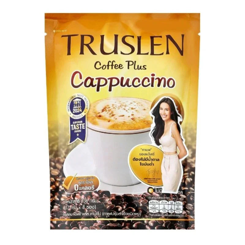 Truslen Coffee Plus Cappuccino Sugar Free - 17g × 8 Sticks (136g)