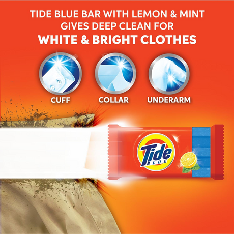 Tide Blue Bar Detergent Soap - 200g+50g