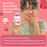 Nature Glow Glutathione Collagen Glow Strawberry - 30 Gummies
