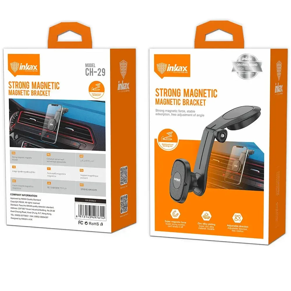 Inkax ABS Plastic Magnetic Bracket Car Holder CH-29