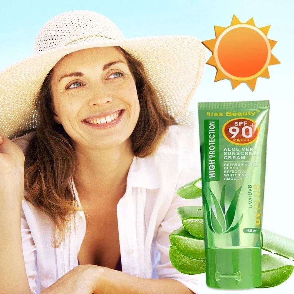 Kiss Beauty Aloe Vera Sunscreen Cream SPF 90+ PA+++ - 60ml