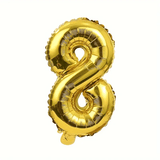 Birthday Decoration Foil Balloon Number 8 - 40Cm
