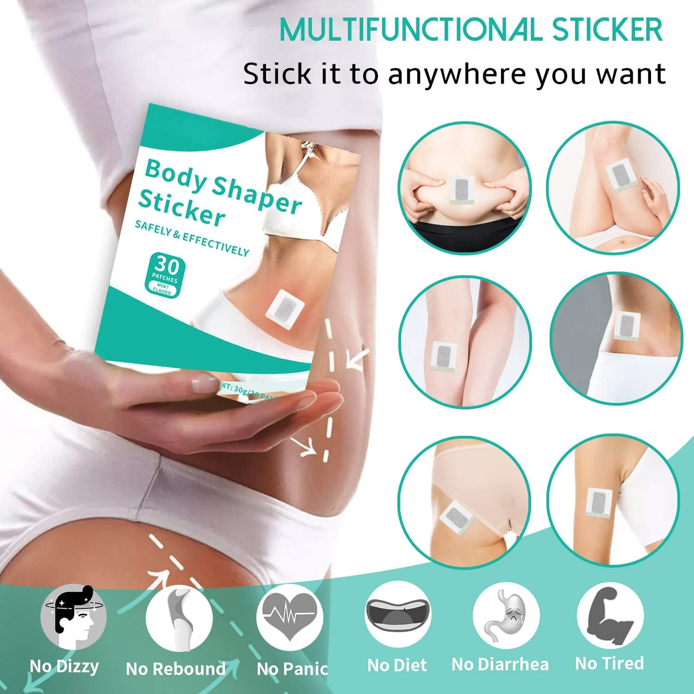 Hanel Body Shaper Sticker Mint Flavor - 30s