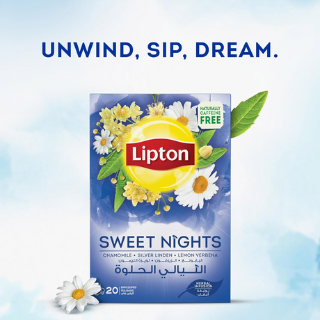 Lipton Sweet Nights Herbal Infusion Tea - 20 Bags × 1.5g (30g)