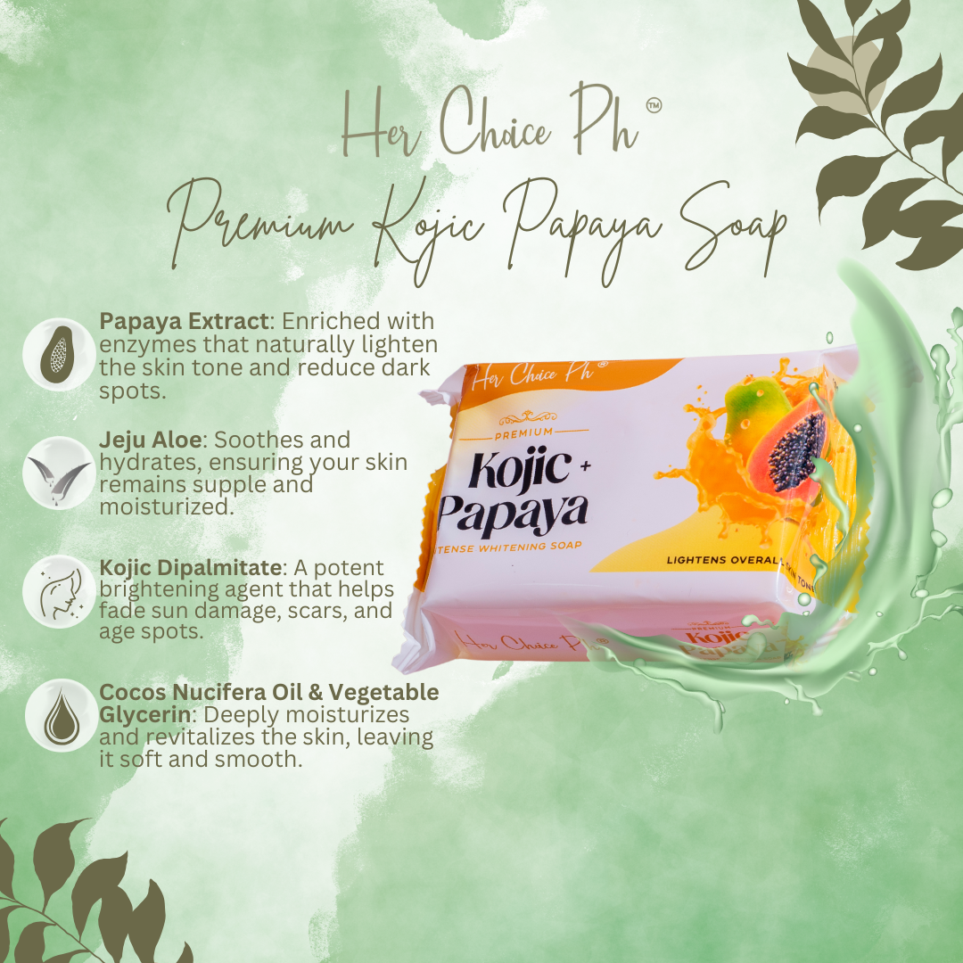 Her Choice PH Premium Kojic Papaya Brightening Soap - 120g