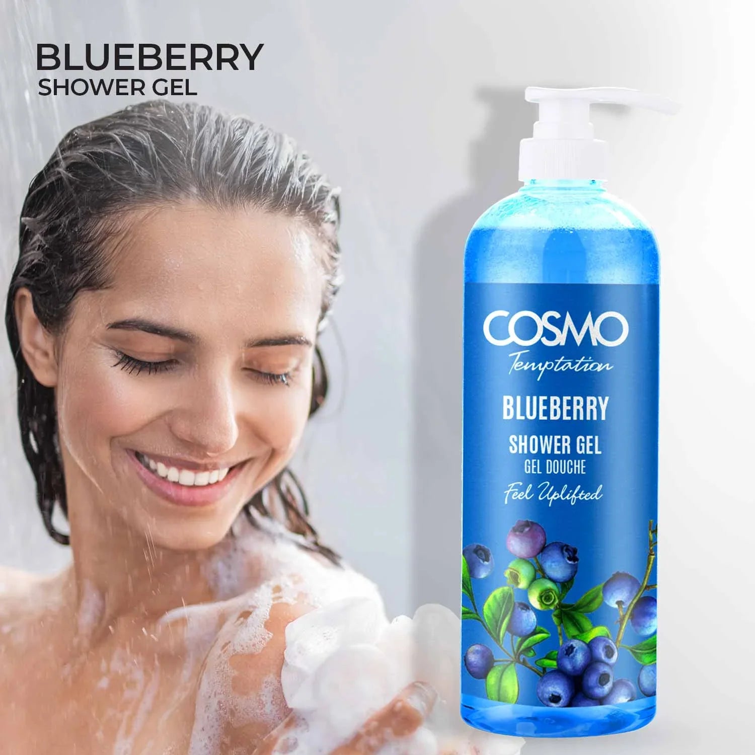 Cosmo Temptation Blueberry Shower Gel - 1000ml