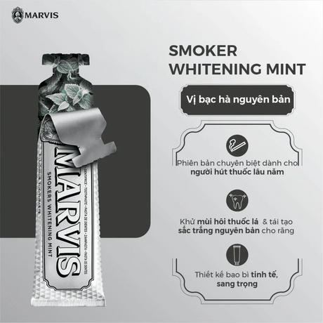 Marvis Toothpaste Smokers Brightening Mint - 25ml