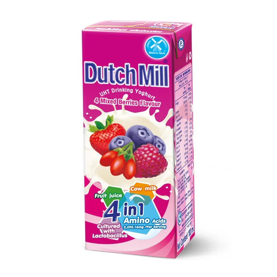 Dutch Mill Yoghurt Drink Mixed Berries Flavour - 180ml