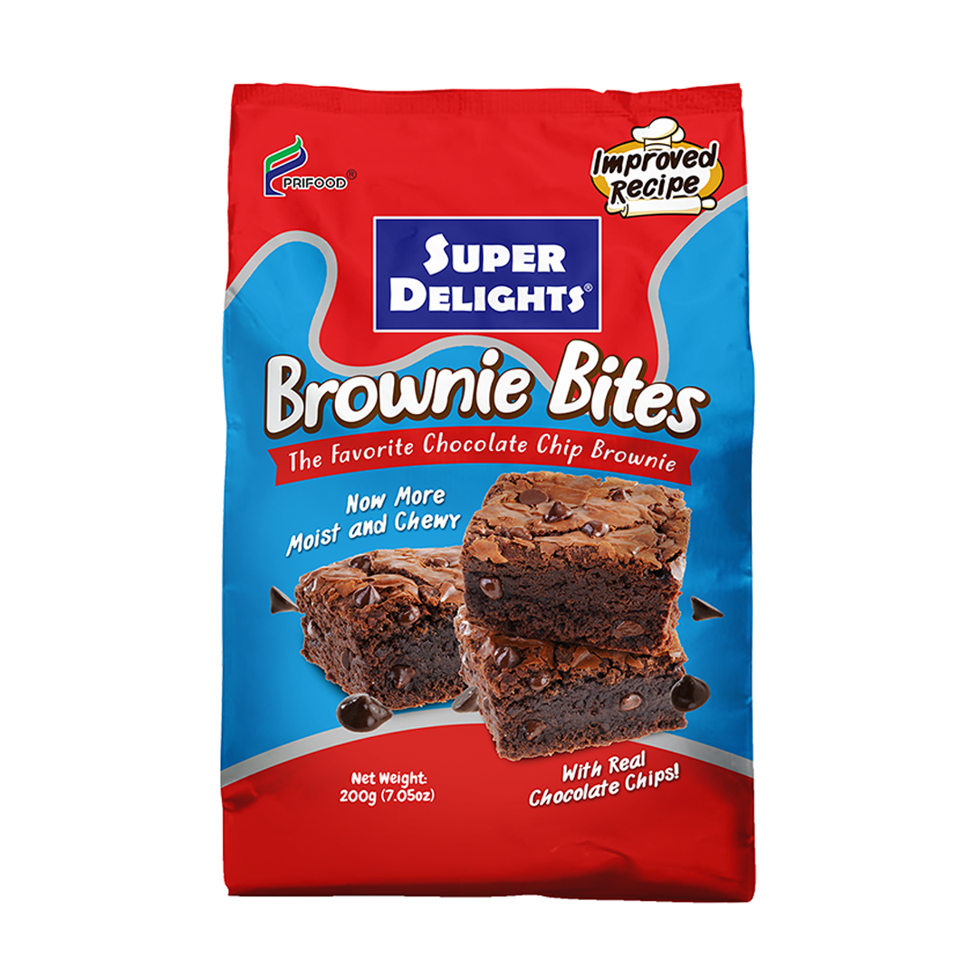 Super Delights Brownie Bites with Real Chocolate Chips - 200g