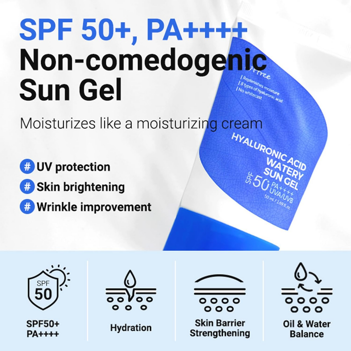 Isntree Hyaluronic Acid Watery Sun Gel SPF 50+ - 50ml