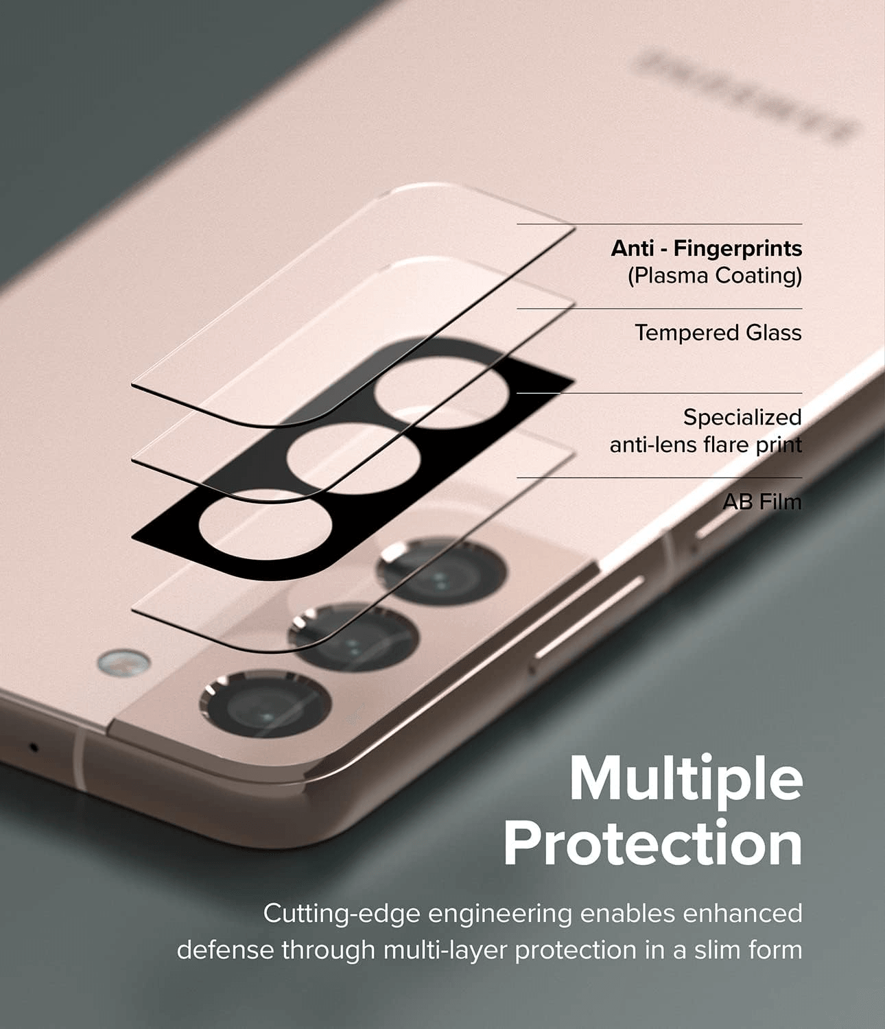 واقي عدسة الكاميرا الفاخر لهاتف Samsung Galaxy S22 Plus