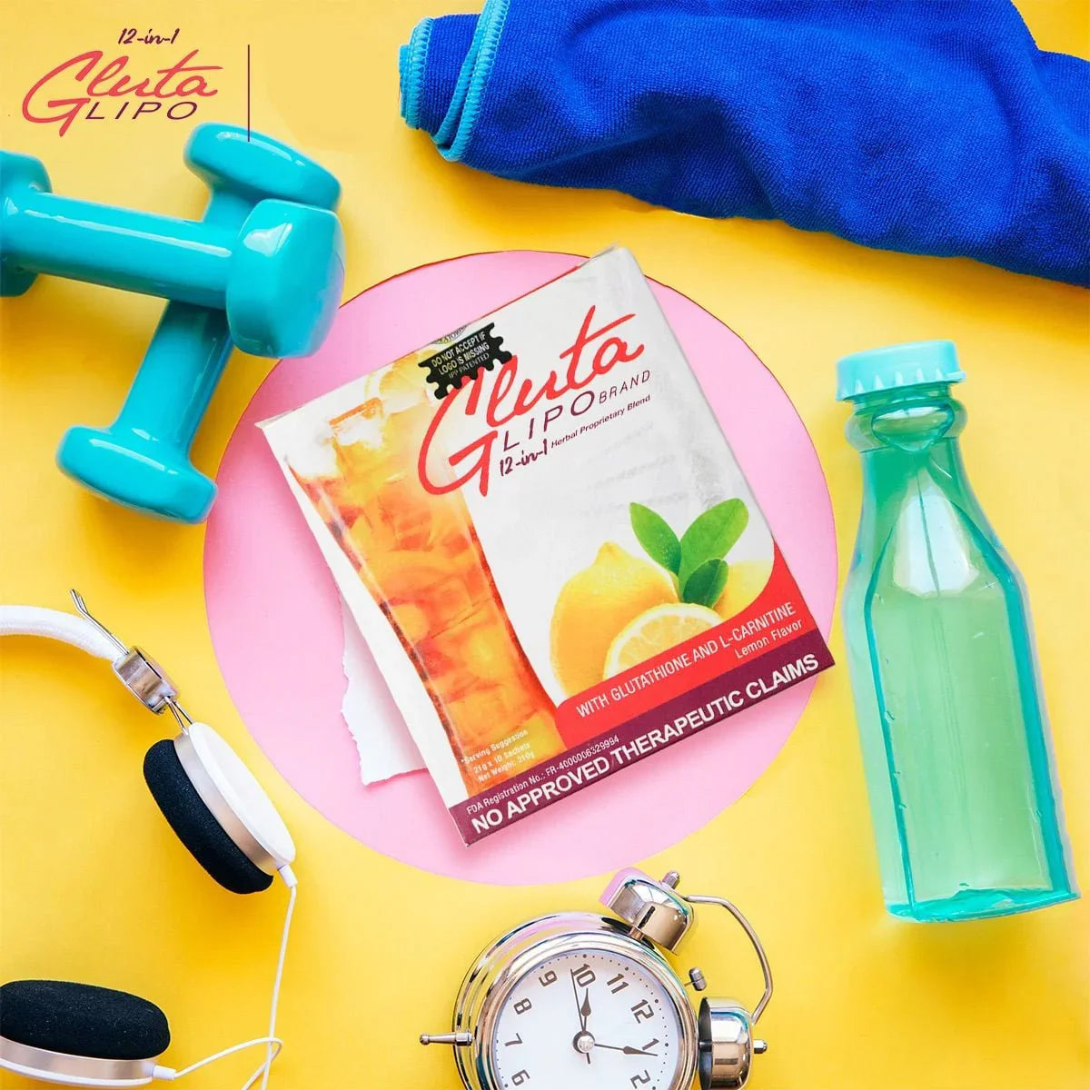 Gluta Lipo Herbal Lemon Flavor Drink - 210g