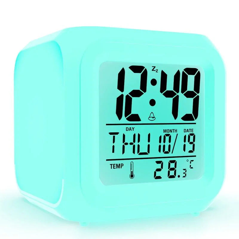 Glowing LED Color Changing Digital Alarm Clock