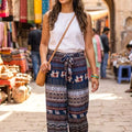 Women's Wrap Around  Wide-Leg Palazzo Pants K-BP-3