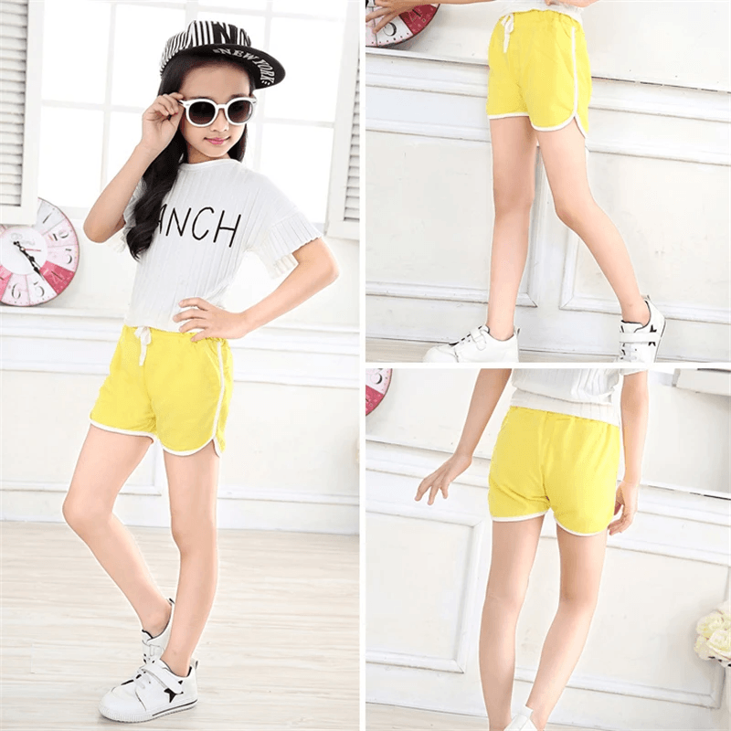 Kids 3-13Yrs Unisex Sweat Shorts 3 Pcs Assorted - 8659#