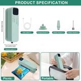 Cordless Mini 3 In 1 Food Vacuum Sealer XW-699
