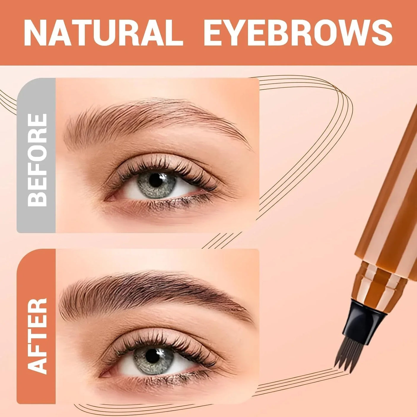 تيانا تايلور قلم تيانا تايلور 3D Eyebrow + Eyeliner Pen - 2 مل