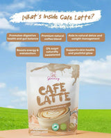 Glowming Cafe Latte Coffee Powder Drink Mix - 10 Sachets x 20g