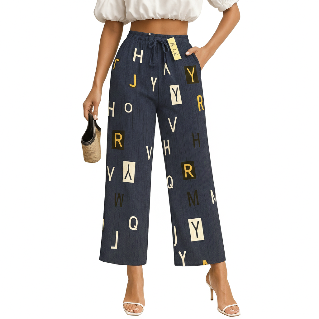 Women's Relaxed Wide-Leg Palazzo Pants - YL608