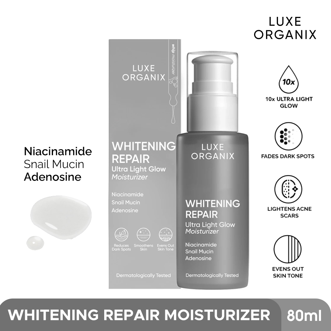 Luxe Organix Brightening Repair Ultra Light Glow Moisturizer - 80ml