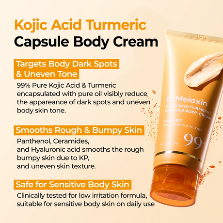 Dr.Melaxin Kojic Acid Turmeric Capsule Body Cream - 200g